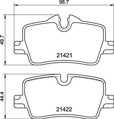 BREMBO P 06 113 | Fren Balatası Arka G20 / G21 / G22