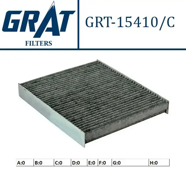 GRAT Karbonlu Polen Filtresi 15410/C