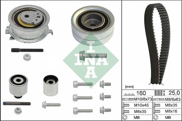 INA 530055010 03L198119F | Audi A1 1.6 TDI Devirdaimsiz Triger Seti