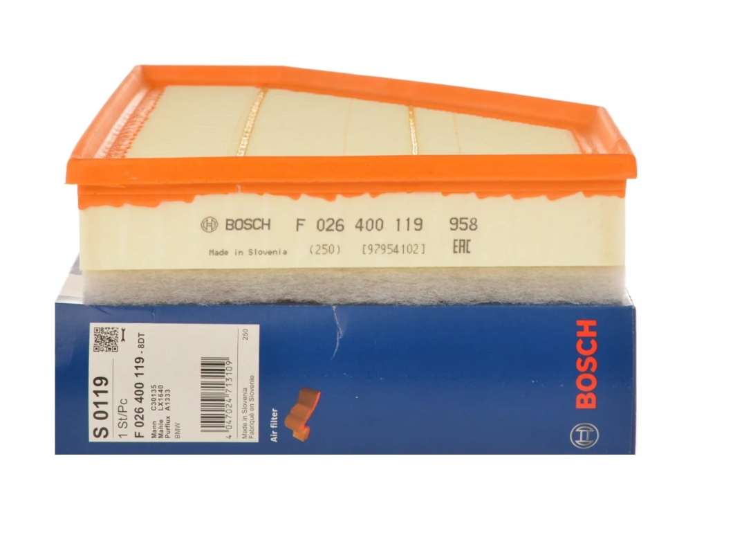BOSCH F026400119 | Bmw E81 Kasa 116d- 120d Hava Filtresi